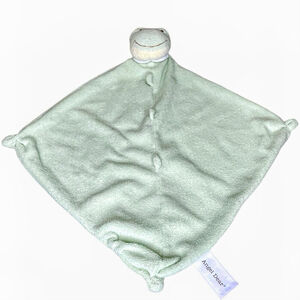 Angel Dear Baby Frog Lovey Security Blanket Teether Knotted Corners Green